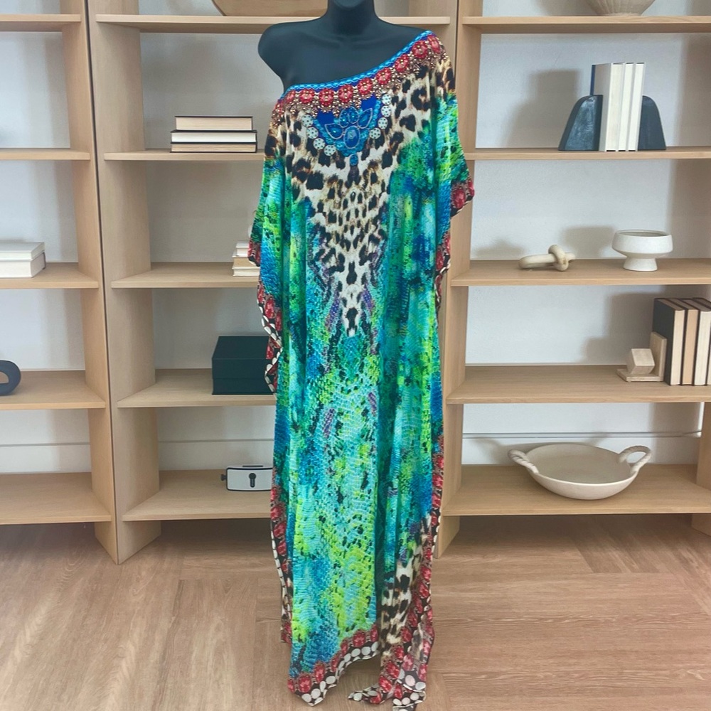 Sakkas Gorgeous Leopard Patterned Kaftan